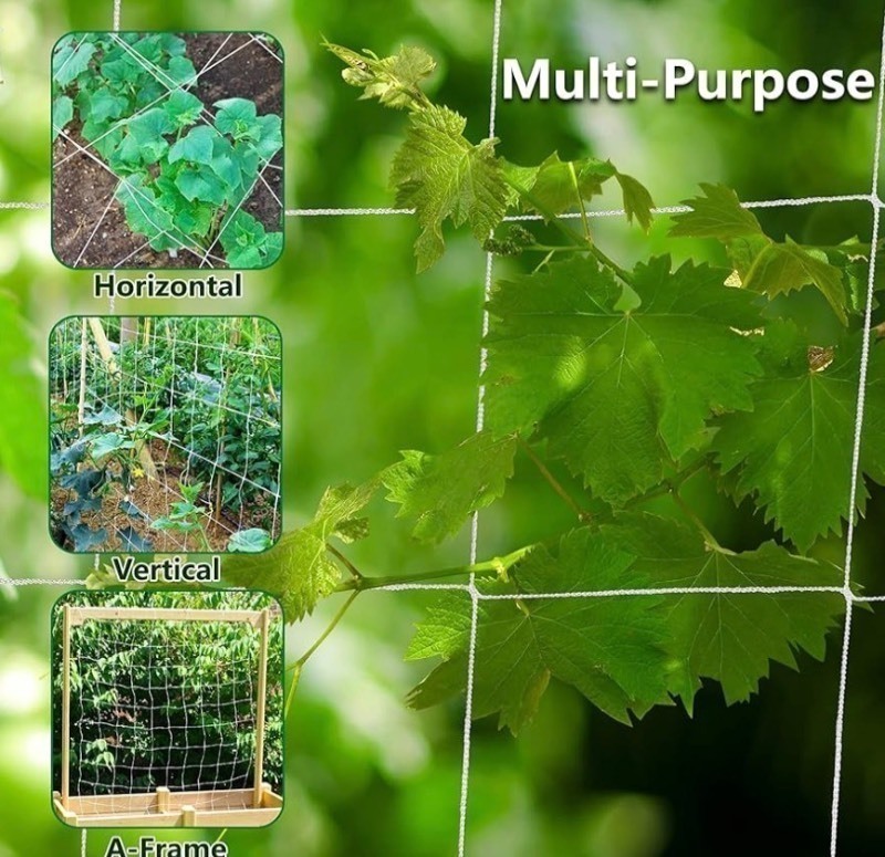 lot 99 image: XL Professional Garden Trellis Netting Bulk Roll 8 x 300 - Heavy Duty Plant Support Net for Climbing Vegetables - or Fencing for Deer etc