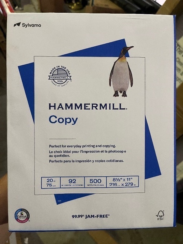 lot 278 image: Bundle of 3 Racks of HAMMERMILL� Copy Paper - 1500 Pieces Total 8 � x 11