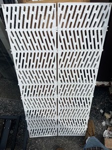 lot 73 image: Pair of 2 Interlocking PVC Drain Boards - Quality Design - White 4 x 12