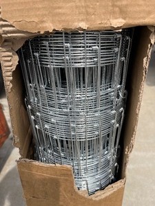 lot 132 image: 4 x 50 Barbed Wire Fencing Roll - see images
