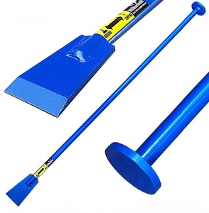 lot 2 image: Moosefield 2-in-1 Post Hole Digging and Tamping Tool, 48 Dig Bar with Spade Blade and Round Tamper, Heavy-Duty Steel Fully Welded, Fence Post Digger Landscaping & Gardening Retails $149