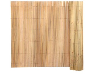 lot 9 image: 6.5ft x 13ft Bamboo Slat Screening Roll, Natural Bamboo Privacy Fence Panels for Outdoor Garden, Patio, Yard, Balcony, Privacy Screen Divider