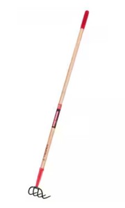 lot 97 image: Truper Tru Tough 4 Tine Steel Cultivator 54 in. Wood Handle