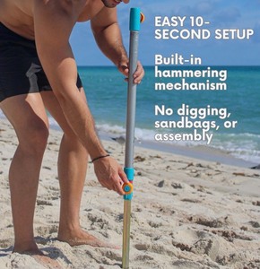 lot 65 image: Handy-Beach Goods - Heavy Duty Umbrella Anchor - Winds up to 30mph