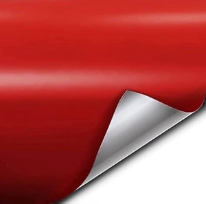 lot 42 image: VViViD Premium Commercial Matte Red Vinyl Wrap Roll (50ft x 5ft) Retails $299