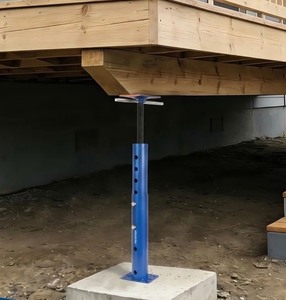 lot 49 image: Garvee Heavy Duty Adjustable House Floor Jack Posts,  18,000 lbs Capacity  19-36in Telescopic Support  For Basement Leveling, Lifting & Permanent Construction  Joist Beam Jacks  Blue, 19-36in