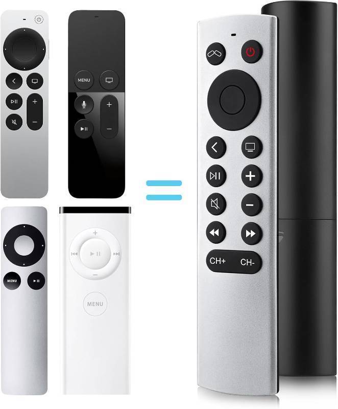 lot 37836 image: Replacement for Apple-TV-4K-Remote, Remote Control for Apple TV 4KHD (NOT Siri and Voice) - Retail $10