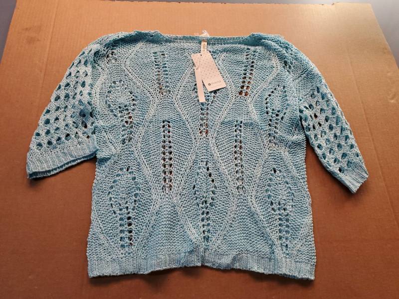 lot 38001 image: Light Blue Knit Sweater, M - Retail $25