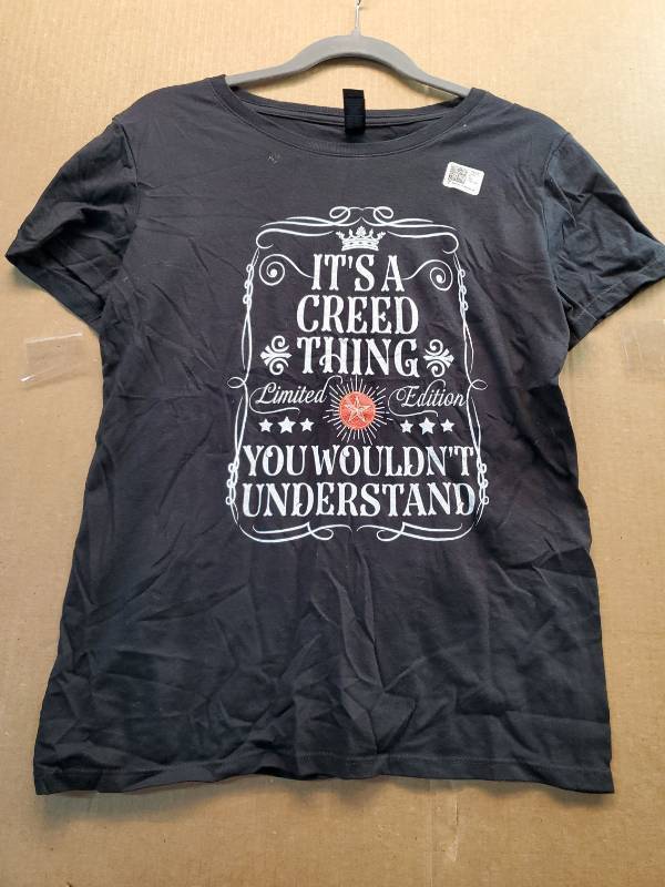 lot 38023 image: Its A Creed Thing You Wouldnt Understand Graphic T-Shirt, S - Retail $12