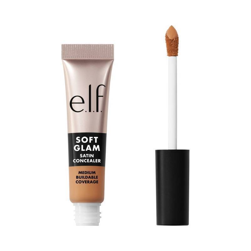 lot 17308 image: e.l.f. Soft Glam Satin Concealer - 33 Medium Warm - 0.21 fl oz Liquid, Face Application, Paraben-Free - Retail $5