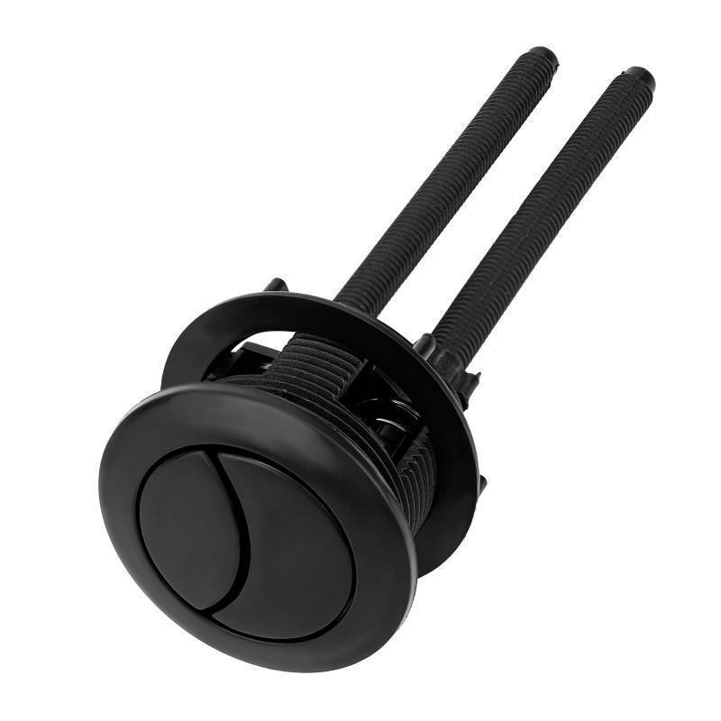 lot 17213 image: 38mm1.5in Toilet Push Button Replacement, Adjustable Dual Flush Toilet Button Pusher for 38-45mm1.5-1.77in Aperture Round Universal Tank Push Repair Part for Home Bathroom (Black) - Retail $6