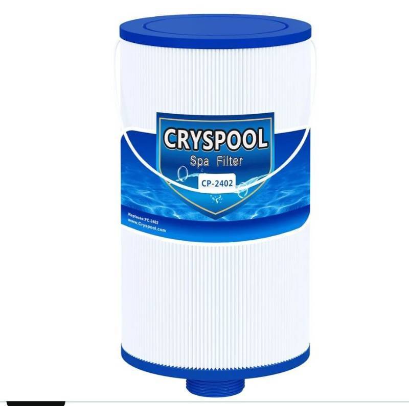 lot 17263 image: Cryspool 2402 Filter Compatible with Watkins 303279, FC-2402, Free Flow and Lifesmart Hot Tub Filter, 1 12 Finer Thread Spa Filter Cartridge, 1 Pack - Retail $23