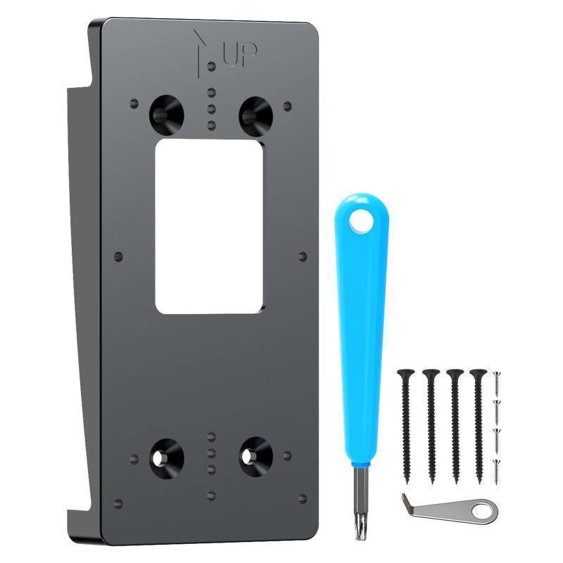 lot 36427 image: Doorbell Vinyl Siding Mount Compatible with Video Doorbell for Corner Mounting Wedge Kit (4 Standard Vinyl Siding Only) - Retail $13