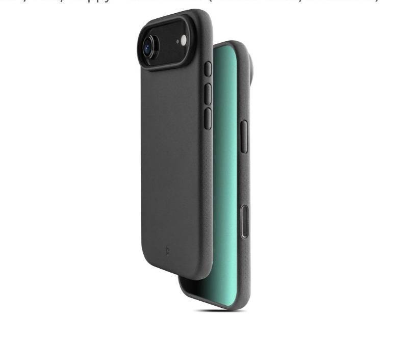lot 63245 image: iPhone Air Magnetic Case, Camera Control Button, Compatible with MagSafe, TPU, Minimalist, SlimThin, Grippy - Dune Series (Almost Black, iPhone Air - Retail $15