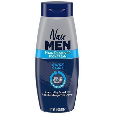 lot 63146 image: Nair Men Body Hair Remover Cream, Body Hair Removal Cream for Men, 12 oz - Retail $12