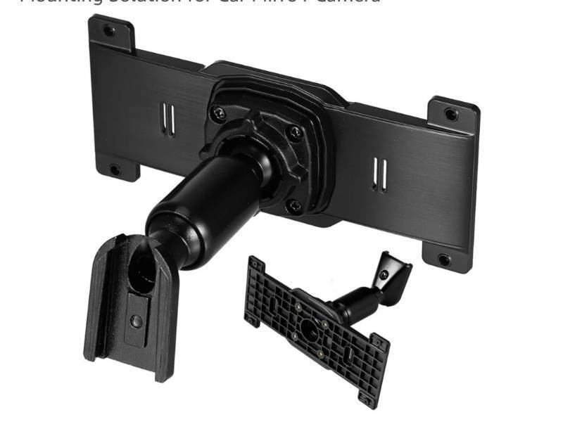 lot 63225 image: 1 PCS Mirror Dash Cam Mount, Anti-Shake Rearview Mirror Bracket, High Strength Aluminum Alloy Back Plate Panel Holder for 5.5-12 Inch Dashcam, Stable Mounting Solution for Car Mirror Camera - Retail $16