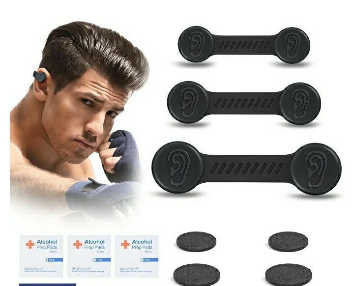 lot 27772 image: Compression Kit - Prevention & Treatment of Hematomas & Keloid in BJJ, Wrestling, MMA, Grappling, Boxing, Muay Thai, Rugby (Small, Middle and Large) ONE MISSING. - Retail $30