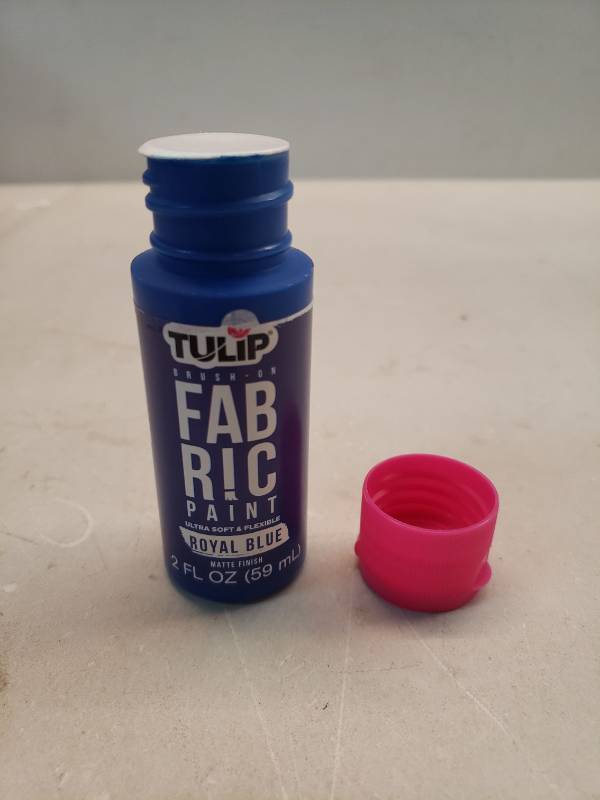 lot 27868 image: Tulip Brush-On Fabric Paint Royal Blue 2 fl oz 59 ml - Retail $8