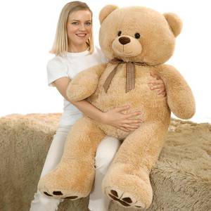 lot 38709 image: Big Teddy Bear 4 Feet Tall Teddy Bear Giant Stuffed Animal for Girls Boys Baby Shower Party Decorations Large Plush Toy for Kids Girls Girlfriend Valentines Anniversaries Gift - Retail $36