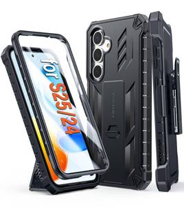 lot 38735 image: Samsung Galaxy S25 Case, S24 Phone Cover, Kickstand, Belt Clip - Retail $24