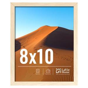 lot 38742 image: 8x10 Picture Frame for Wall Display, 8x10 Oak Picture Frame with HD Plexiglas, 8 x 10 Poster Frame 1 Pack, Display Frame for Vertical or Horizontal, Classic Collection - Retail $9