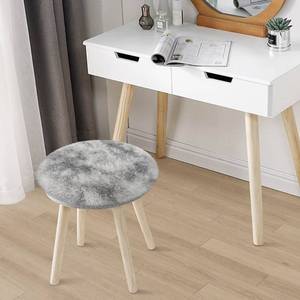lot 38749 image: Tie Dye Grey Round Rugs Small 2x2 ft Fluffy Circle Rug Furry Carpet Shaggy Circular Fuzzy Plush Area Rug for Girls Bedroom Kids Room Nursery Cute Room Decor Chair Cushion Pet mat Doormat - Retail $362