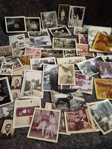 lot 59 image: Lot of Vintage Photographs Mixed Black and White Color Prints