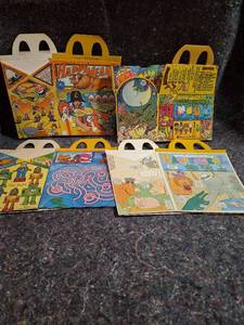 lot 82 image: McDonalds Happy Meal Box Lot 1970s-1980s Cardboard Promotional Containers