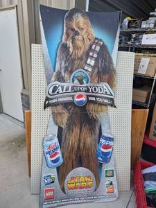 lot 99 image: Star Wars Episode I Call Upon Yoda Pepsi Cardboard Standee Display