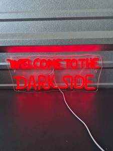lot 105 image: Welcome to the Dark Side Red Neon Sign
