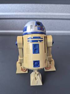 lot 116 image: R2-D2 Action Figure Droid Robot Blue White Tan