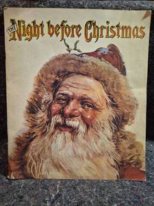 lot 140 image: The Night Before Christmas Evergreen Press Reprint Childrens Book