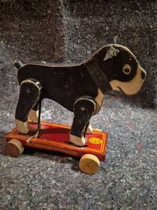 lot 168 image: Frantz Pull Toy Dog Made in U.S.A.