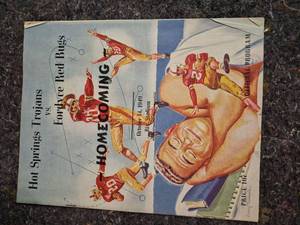 lot 188 image: 1949 Hot Springs Trojans Football Program October 14 Homecoming