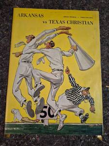 lot 189 image: Arkansas vs Texas Christian Official Program October 1 1949