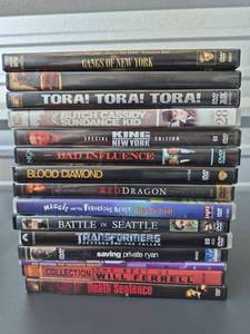 lot 206 image: DVD Movie Lot 15 Films Gangs of New York Transformers Saving Private Ryan All Discs Present