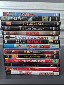 lot 210 image: DVD Movie Lot 15 Films Including Hatch Lives Tigerland Skeleton Key Monster - All Discs Present