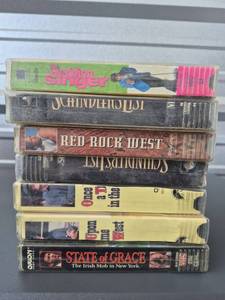 lot 215 image: Lot of 8 DVDs Wedding Singer, Schindlers List, Red Rock West, and Others