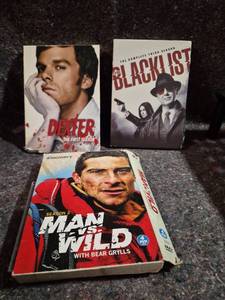 lot 231 image: TV Series DVD Lot Dexter Season 1, The Blacklist Season 3, Man vs Wild Season 2