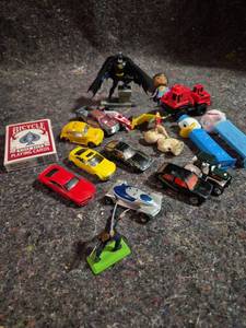 lot 415 image: Toy Lot Die-cast Cars, Action Figures, Playing Cards, Trucks