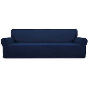 lot 19340 image: Easy-Going Jacquard Stretch Sofa Slipcover Oversized Navy WMS1053