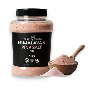 lot 19352 image: Zestiq Foods Himalayan Pink Salt Fine Grain 5 lb Jar