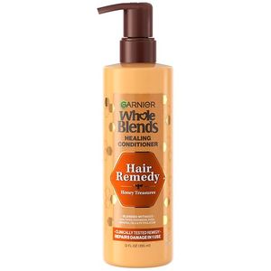 lot 19393 image: 2 Pack Garnier Whole Blends Honey Conditioner 12 fl. oz And 1 Bottle Nail Polish