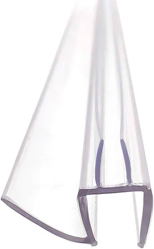 lot 211602 image: Frameless Glass Shower Door Sweep for 38 Glass, Bottom Seal with Drip Rail, 27.5 Long