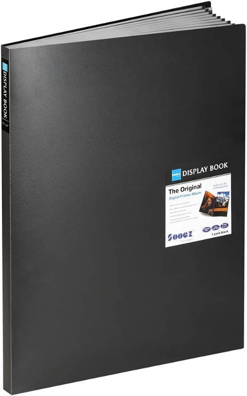 lot 311556 image: Sooez Heavy Duty Binder with Plastic Sleeves 18x24, Portfolio Folder