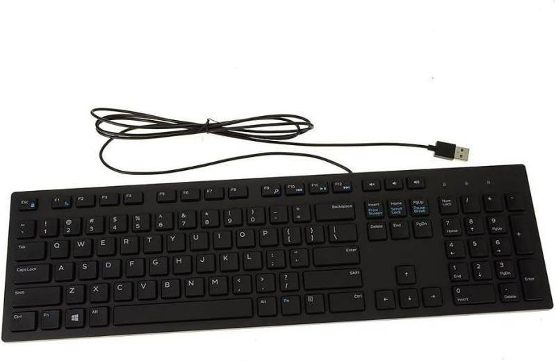lot 161552 image: Dell Wired Keyboard KB216, Multimedia, Black  USB Interface, Chiclet Keys, Plunger Mechanism, VolumeMutePlay Controls, US English Layout, KB216