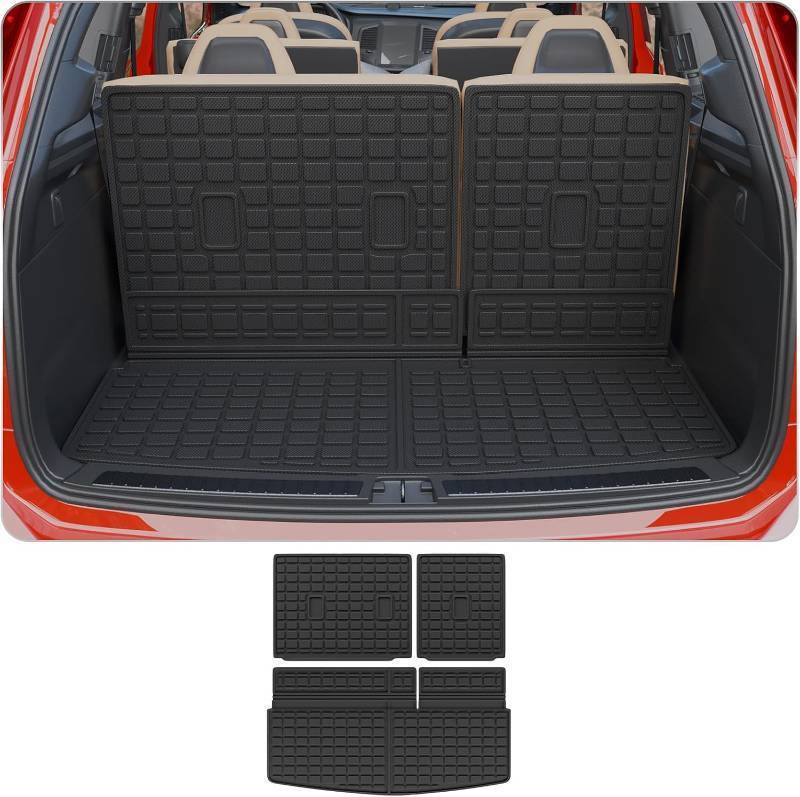 lot 171421 image: Trunk Mat & Backrest Mats for 2018-2024 Ford Expedition (No Max  for 2018-2024 Lincoln Navigator (No L), Cargo Mat Cargo Liner Back Seat Cover 2023 Expedition 7&8 Seats Accessories