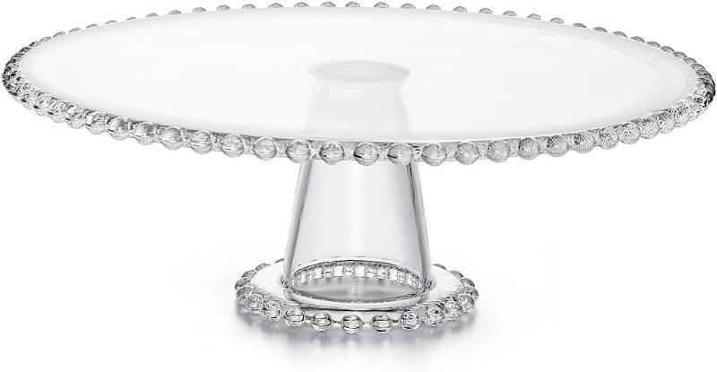 lot 471554 image: MDLUU Glass Cake Stand 12 inch, Pedestal Cake Platter, Dessert Server Display for Wedding, Birthday, Baby Shower