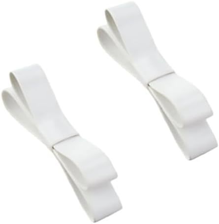 lot 452215 image: 2 pcs 2.8inch Popular PU Leather Bridal Prom Bow Repair Shoe Clips Shoe Charm Accessories