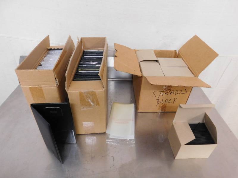 lot 734 image: 2 Boxes of Server Books and 1 Box of Straws